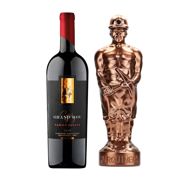 Vino Gran Reserva Grand Bou + Gran Pisco Pirquinero Cobre Bou Online