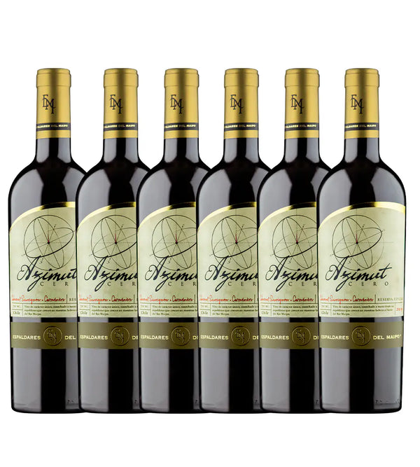 Caja x 6 Vinos Azimut Cero Cabernet/Carmenere Blend