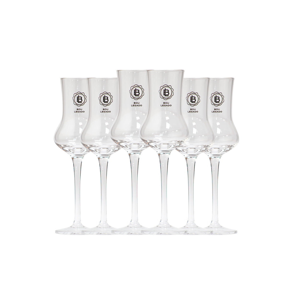 Pack 6 Copas Pisco Bou Legado- Cristal