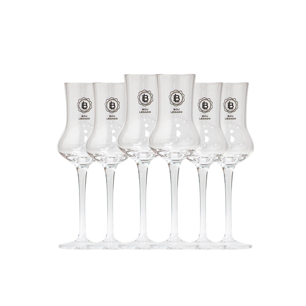 Pack 6 Copas Pisco Bou Legado- Cristal