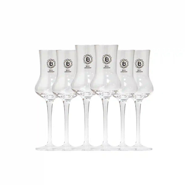 Pack 6 Copas Pisco Bou Legado- Cristal