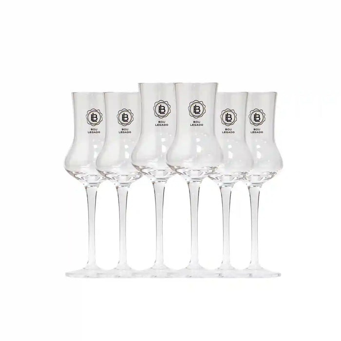 Pack 6 Copas Pisco Bou Legado- Cristal
