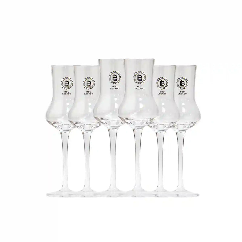Pack 6 Copas Pisco Bou Legado- Cristal