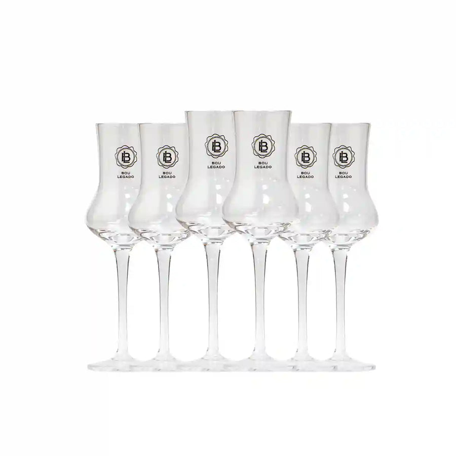 Pack 6 Copas Pisco Bou Legado- Cristal