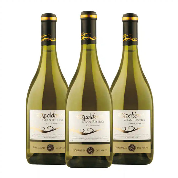 Pack x 3 Vinos Espaldares Premium Gran Reserva Chardonnay 2015