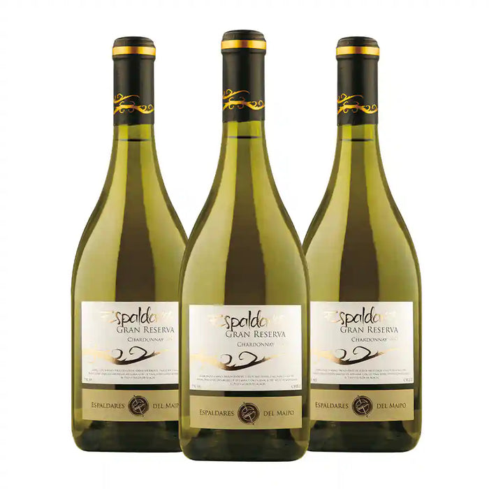 Pack x 3 Vinos Espaldares Premium Gran Reserva Chardonnay 2015