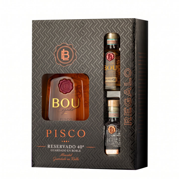Pack Pisco Roble 40º más miniaturas
