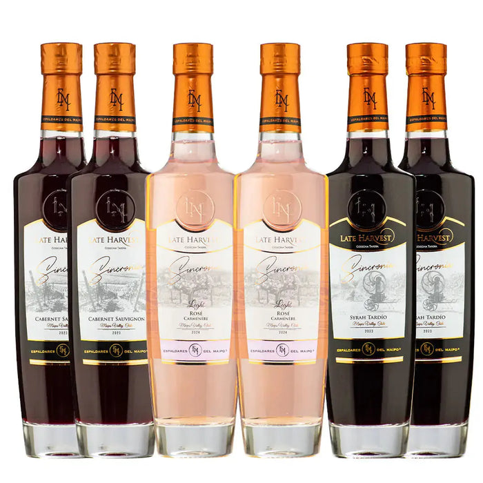 Caja Exclusiva de Late Harvest Sincronía de Viña Espaldares del Maipo