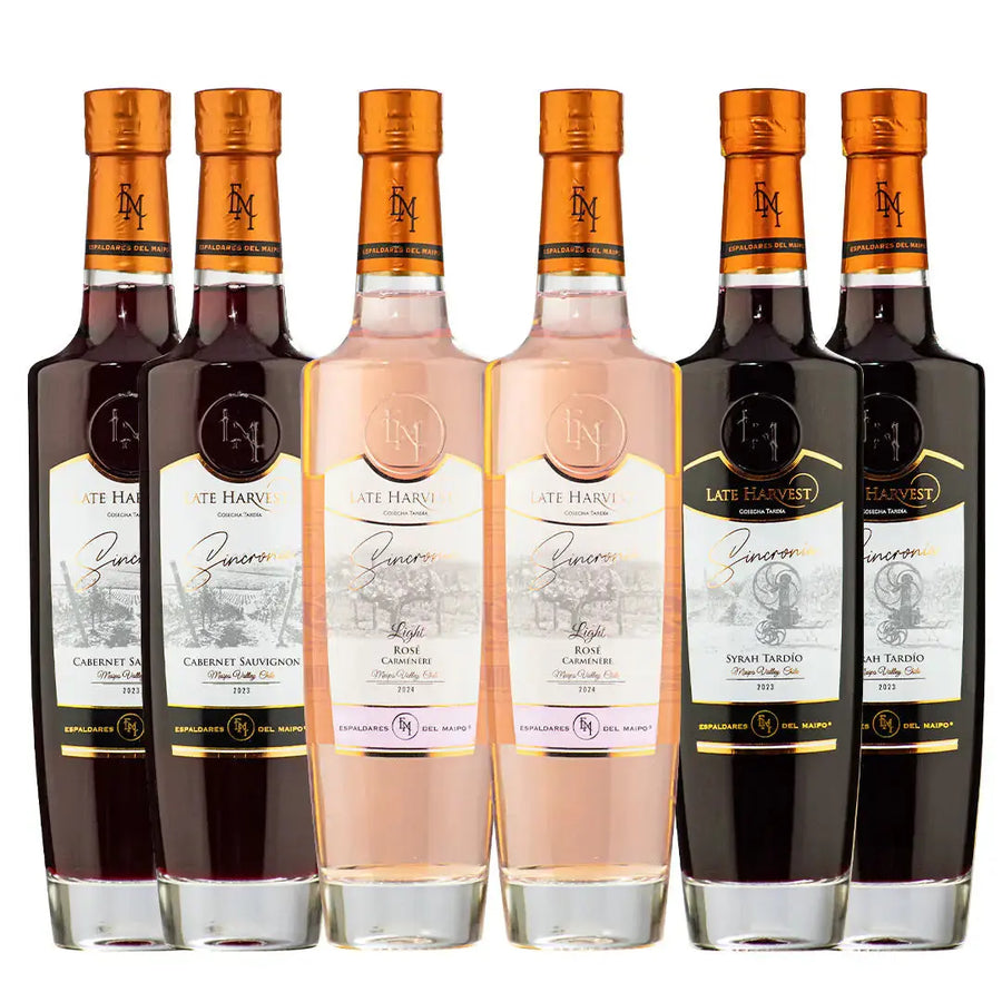 Caja Exclusiva de Late Harvest Sincronía de Viña Espaldares del Maipo