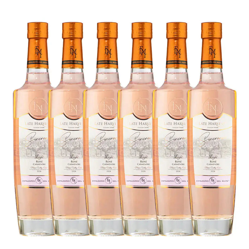 Caja x 6 Vinos Late Harvest Rosé de Carmenere