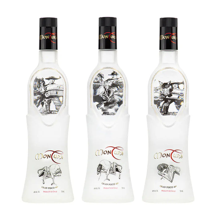 Trilogía Gran Pisco Montura 46° – Huaso-Huasa-Rampante Edición Limitada Premium (3 x 750ml)