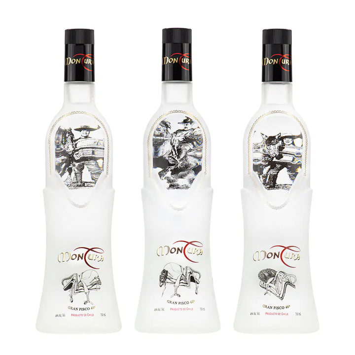 Trilogía Gran Pisco Montura 46° – Huaso-Huasa-Rampante Edición Limitada Premium (3 x 750ml)