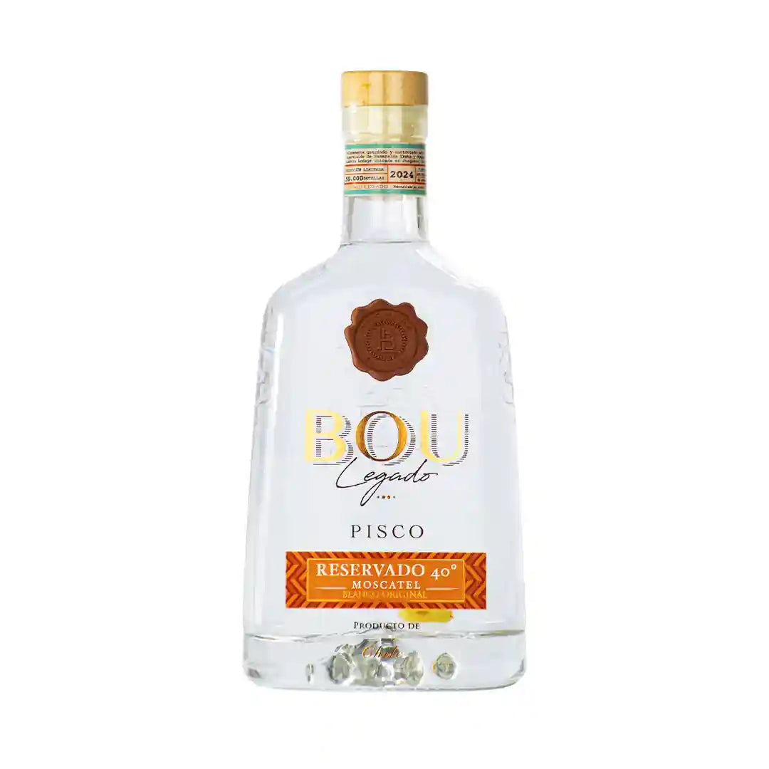 Pisco Bou Legado 40º Blanco Original Reservado