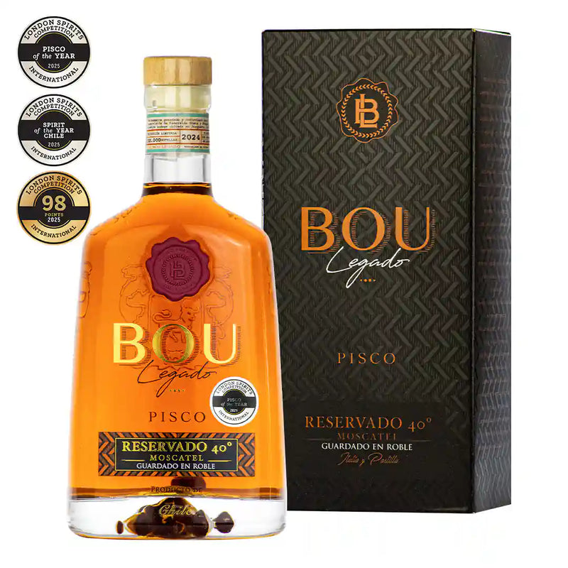 Pisco Bou Legado 40º Roble Reservado