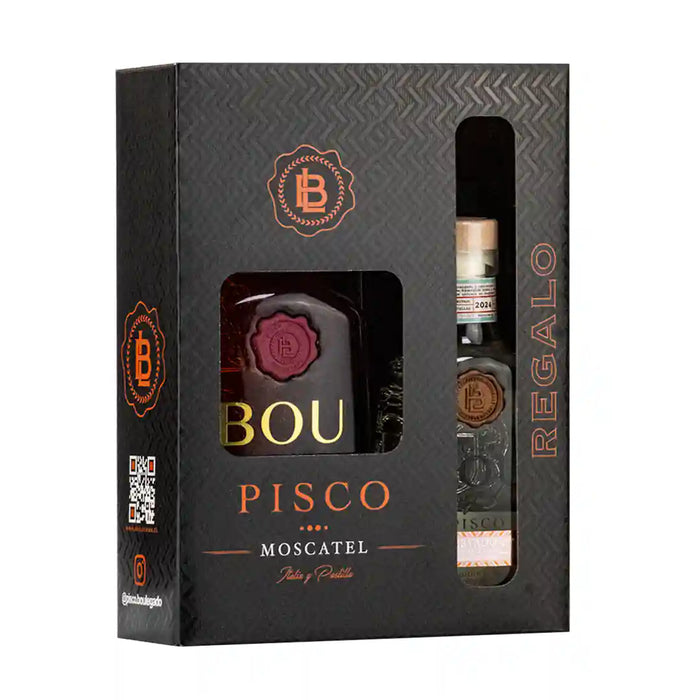 Pack Pisco Bou Legado 750 ml + 375 ml