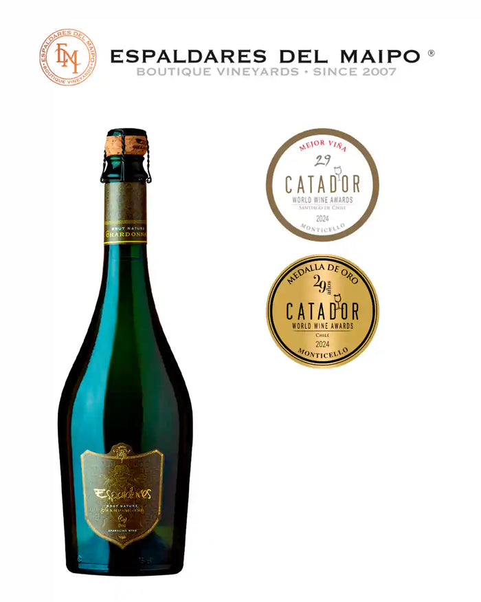 Espumante Espaldares Chardonnay Champenoisse Brut Nature 2015