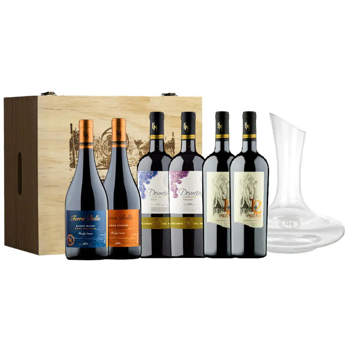 Cava de 6 Vinos Gran Reserva + Decantador